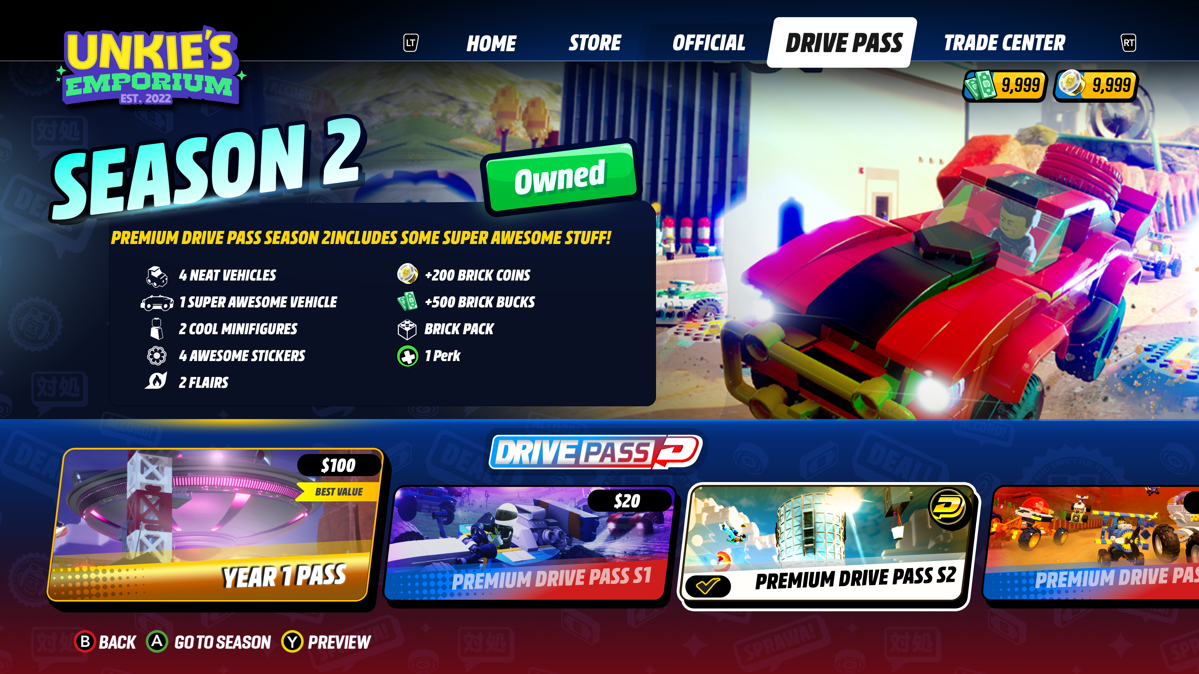 DrivePass Unkies full release